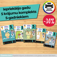 5 krājumu komplekts 5-gadniekiem