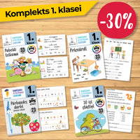 4 krājumu komplekts 1. klasei "Latviešu valoda"