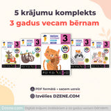 5 krājumu komplekts 3-gadniekiem ar 30% atlaidi