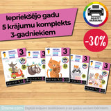 5 krājumu komplekts 3-gadniekiem