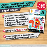 5 krājumu abonements 5-gadniekiem ar 30% atlaidi