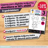 5 krājumu abonements 3-gadniekiem ar 30% atlaidi