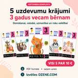 5 krājumu komplekts 3-gadniekiem ar 30% atlaidi